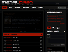 Tablet Screenshot of metalcastshow.com
